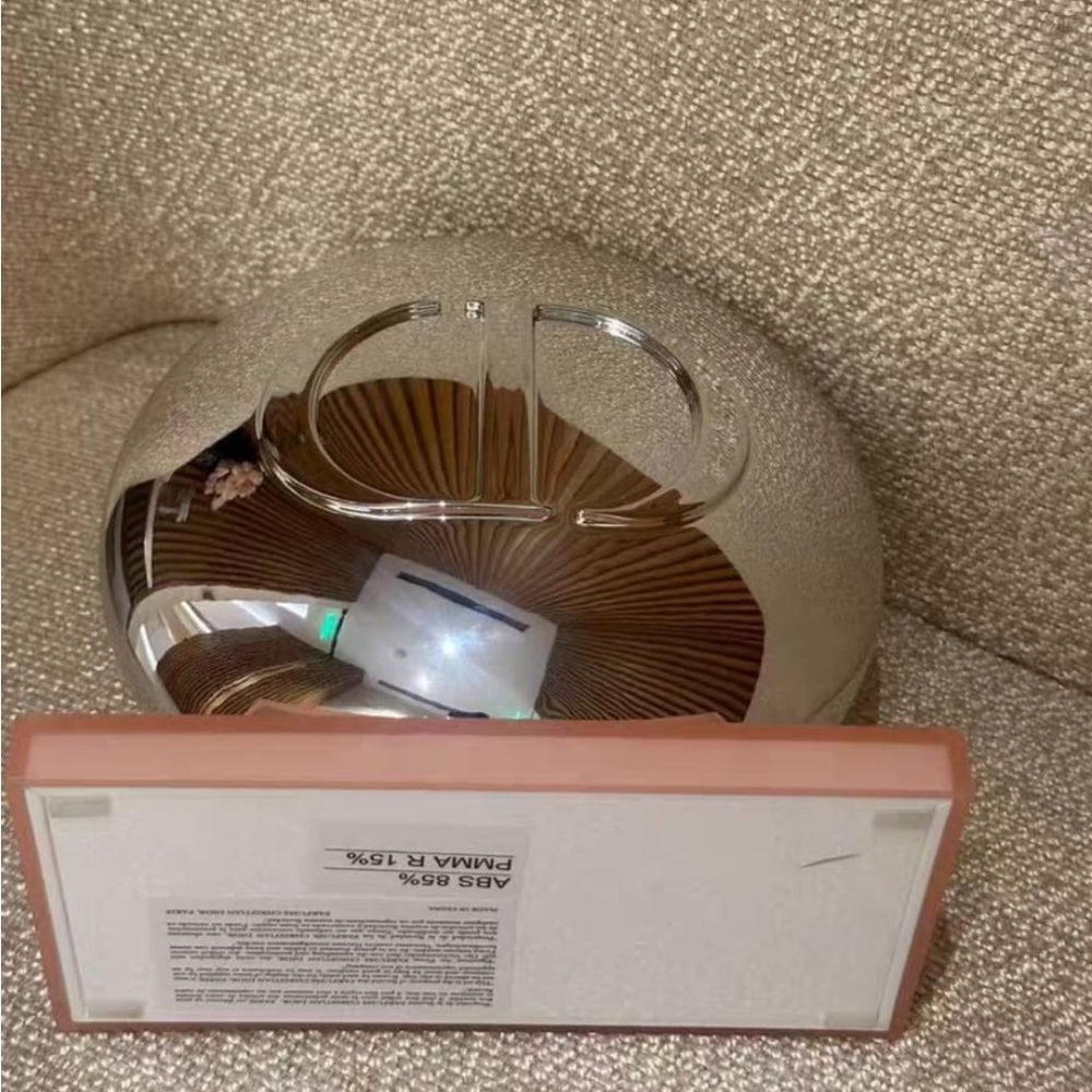 Dior Silver Sphere With Pink Base Store Display